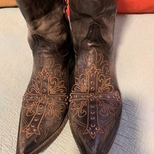 Old Gringo 8" Milagros Womens Distress Black Boot